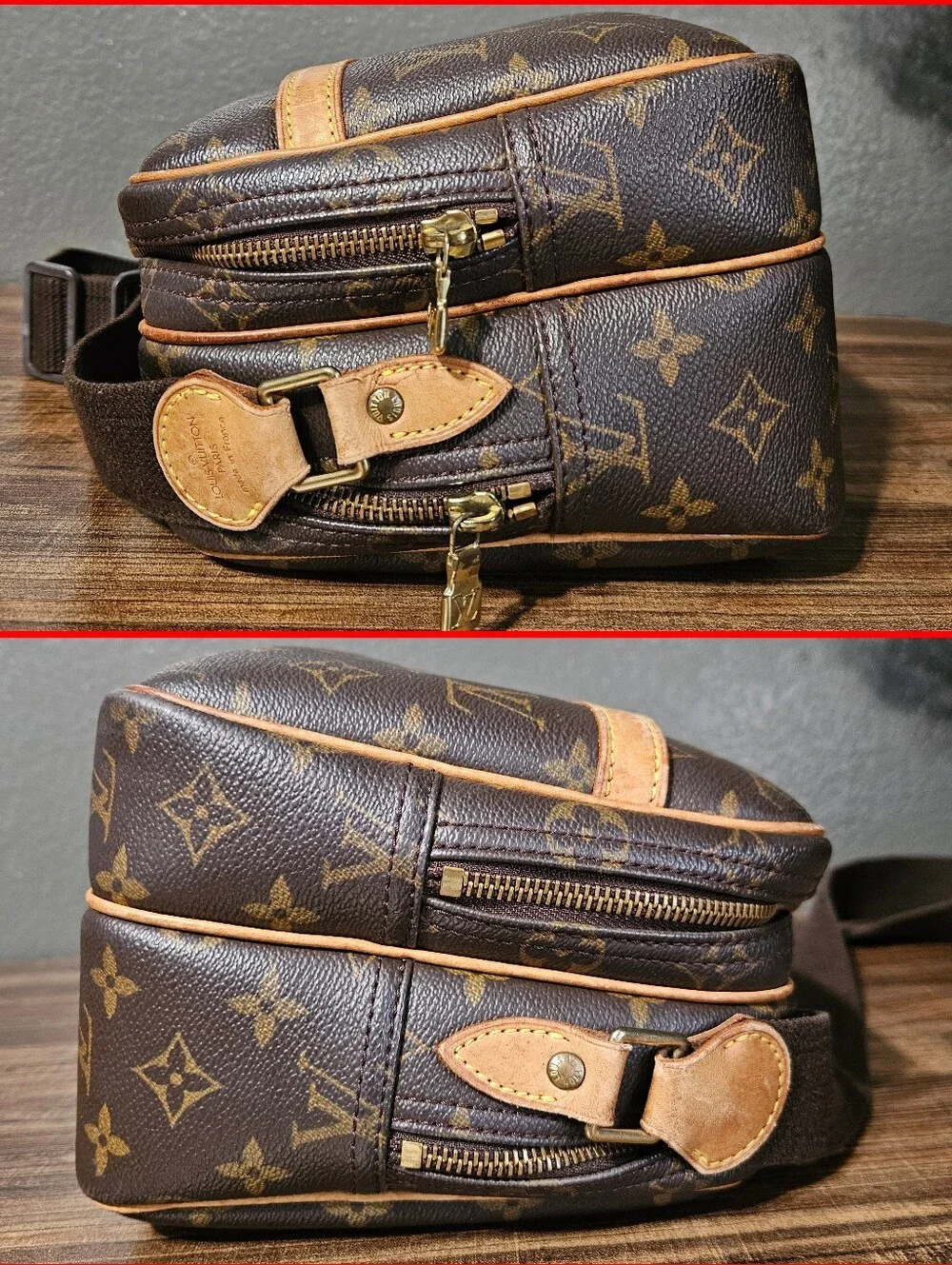 Authentic Louis Vuitton Reporter PM Crossbody Monogram Canvas